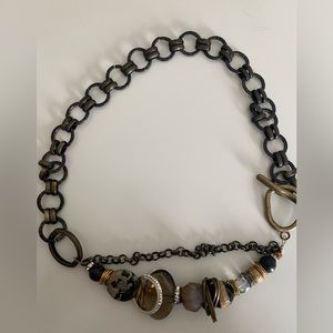 Chunky Mixed Metal Necklace